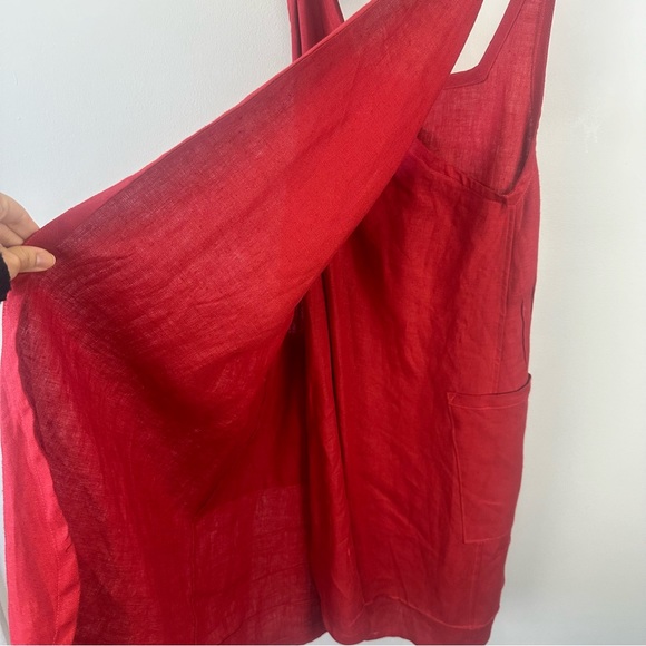 SOST South Street Linen Pinnie Apron Dress - Picture 6 of 12